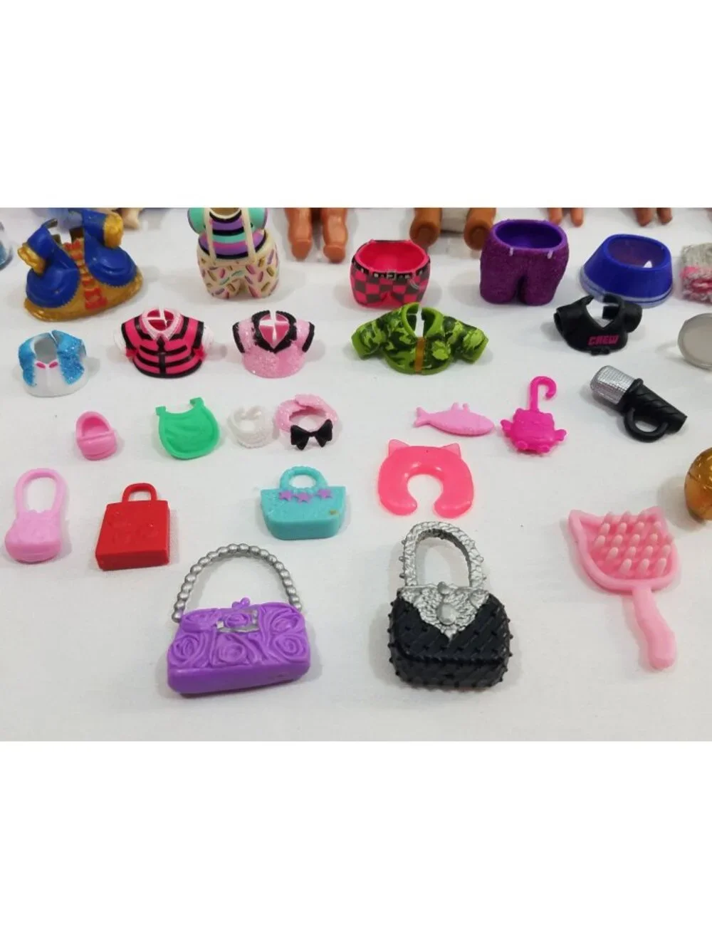 LOL Surprise Dolls & Accessories Lot of 50+ pieces Outfits Shoes Bags skateboard
